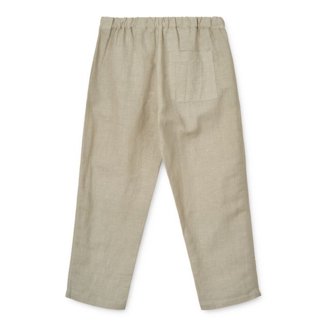 Pantalones Orlando de lino | Verde militare claro