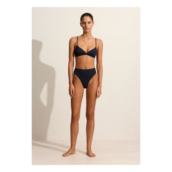 Braguita de bikini de talle alto Nineties | Azul Marino- Imagen del producto n°2