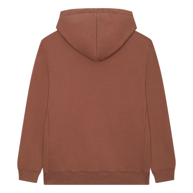 Kapuzen-Sweatshirt aus Bio-Baumwolle | Braun