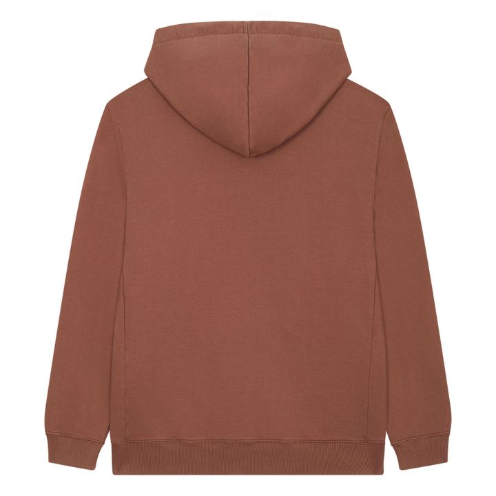 Kapuzen-Sweatshirt aus Bio-Baumwolle | Braun- Produktbild Nr. 1