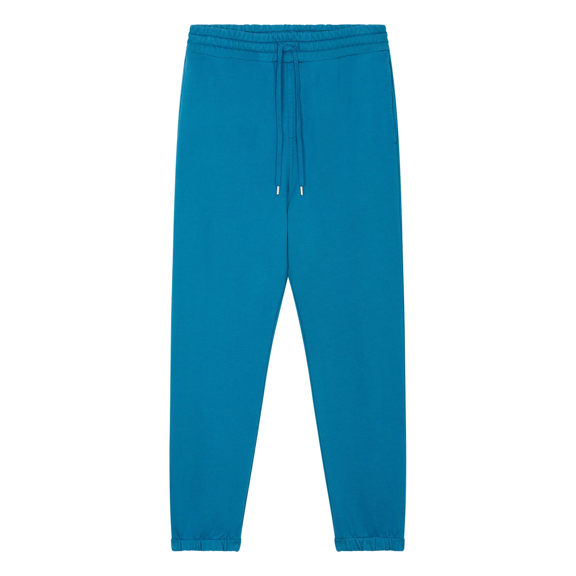 SMALLABLE BASICS - Jogging Slim Homme Coton Bio - Bleu azur