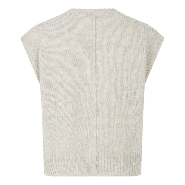 Maglione senza maniche in lana Mirve | Ecru- Immagine del prodotto n°1