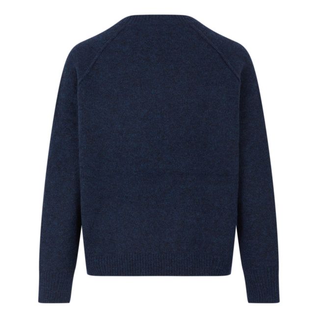 Jersey Muscat de alpaca superfina y lana merina | Azul Marino