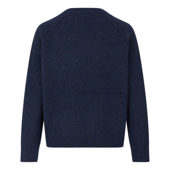 Jersey Muscat de alpaca superfina y lana merina | Azul Marino- Imagen del producto n°1
