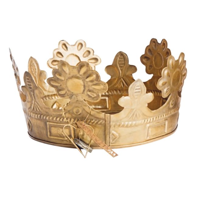 Corona decorativa di metallo | Dorato