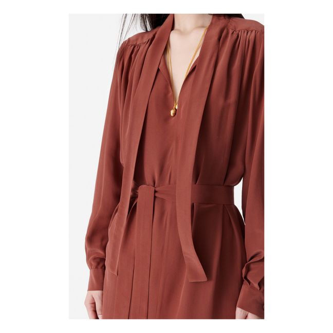 Vestido Blenda | Terracotta