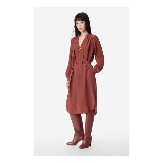 Vestido Blenda | Terracotta