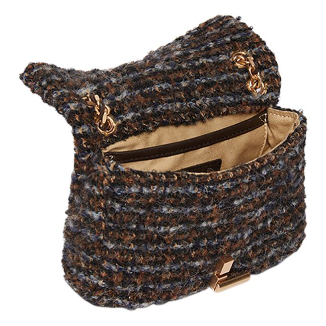Bolso Nano Moon Tweed Buckle | Negro