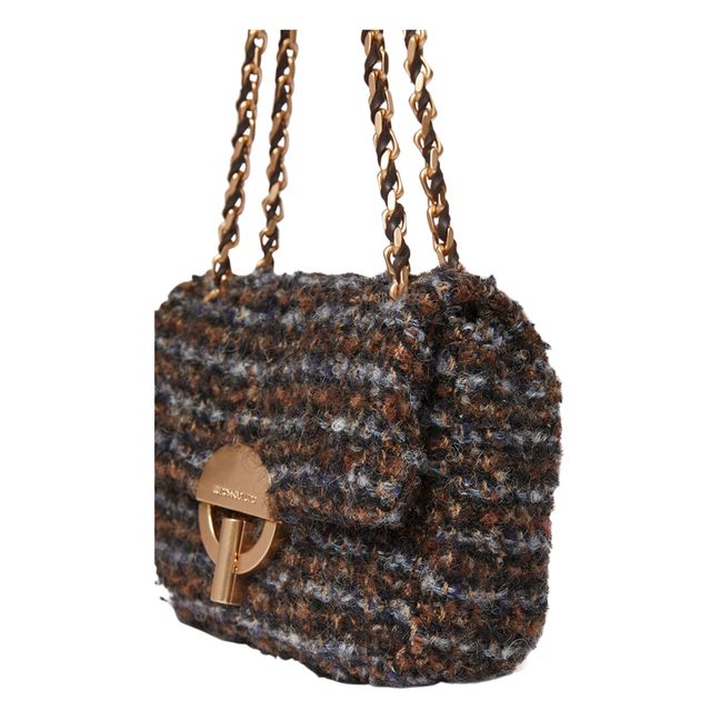 Bolso Nano Moon Tweed Buckle | Negro
