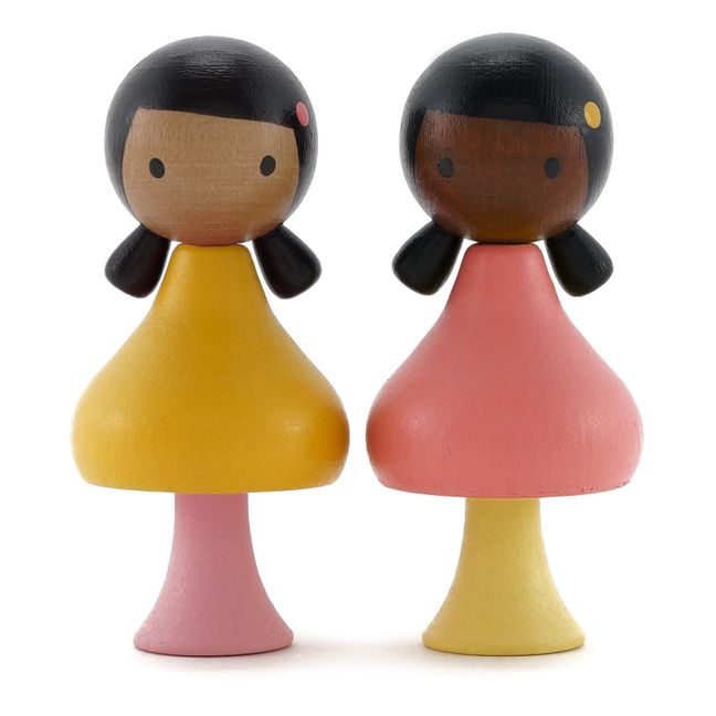 Personnages en bois Ruby & Coco