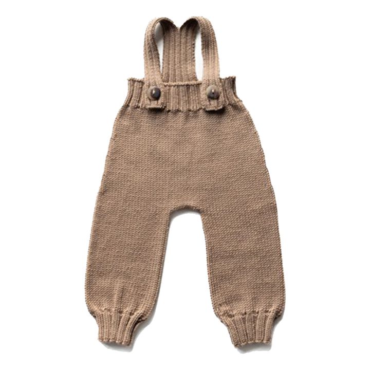 Merinos Ink wool overalls | Camel- Product image n°0