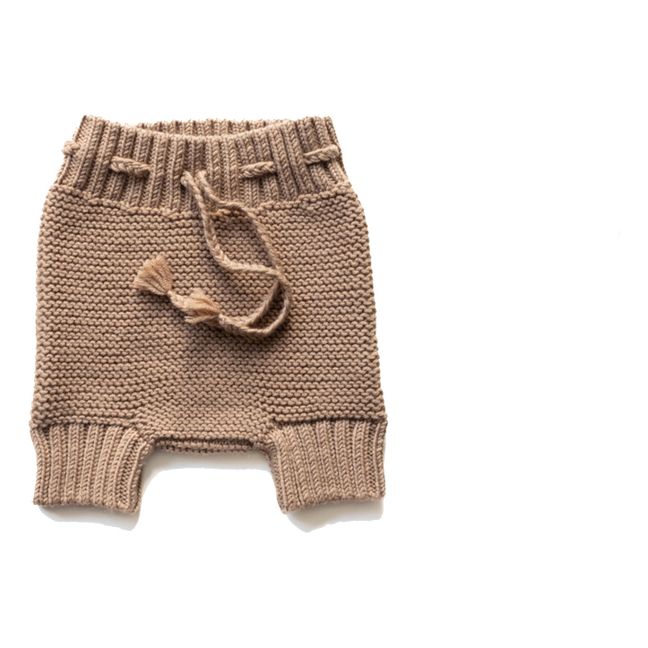 Pantaloncini in lana merinos Piet | Camel