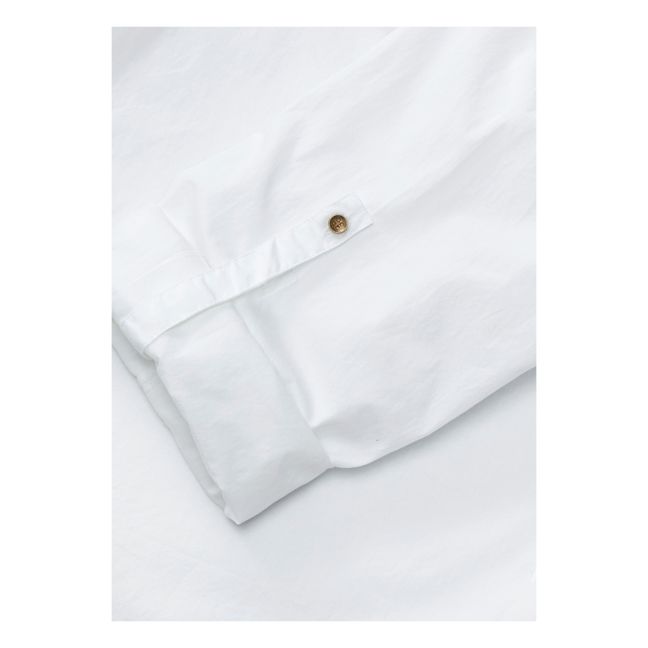 Organic Cotton Poplin Shirt | White