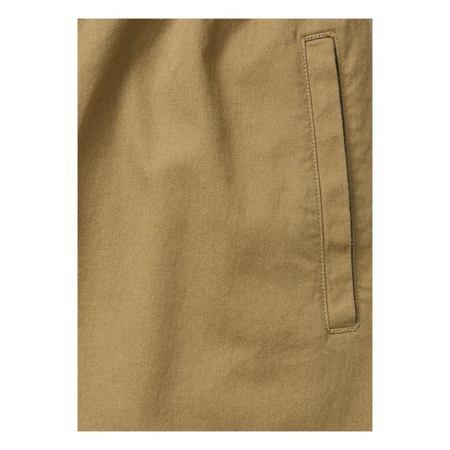Pantaloni in cotone organico Coco Twill | Caramello