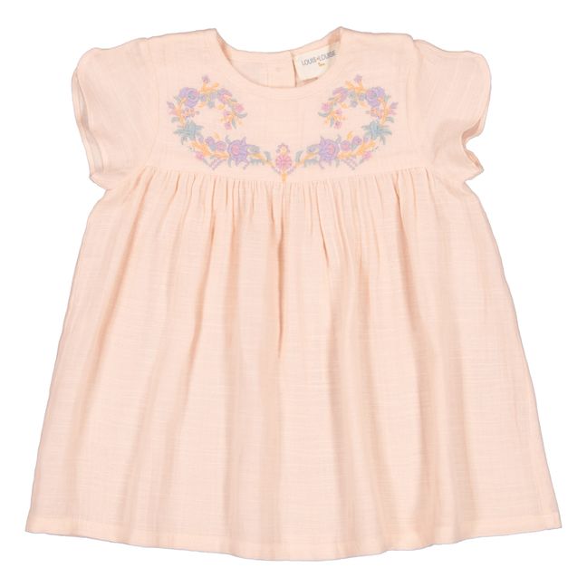 Florine Cotton Gauze Dress | Pink