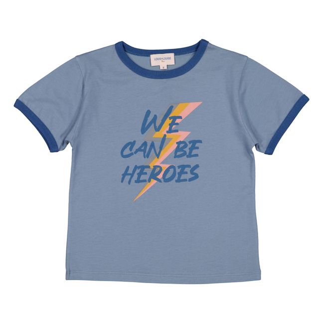 T-shirt USA Heroes | Bleu
