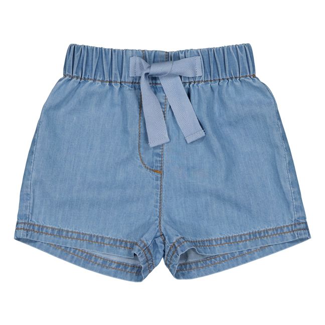 Pekin Chambray Shorts | Denim blue