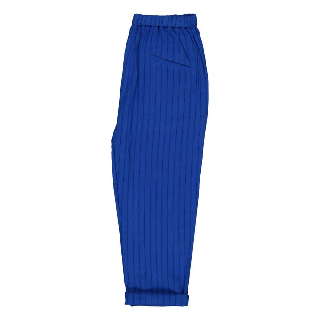 Pantalon Gazelle Rayé | Bleu électrique