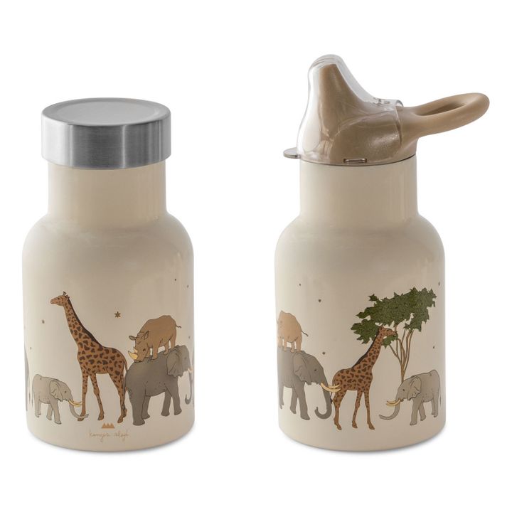 Kleine Trinkflasche aus Edelstahl Safari | Seidenfarben- Produktbild Nr. 1
