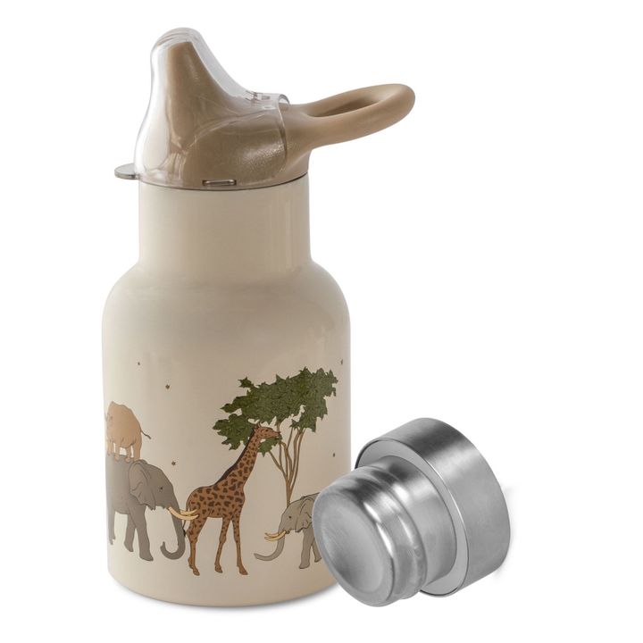 Safari stainless steel water bottle | Ecru- Product image n°0