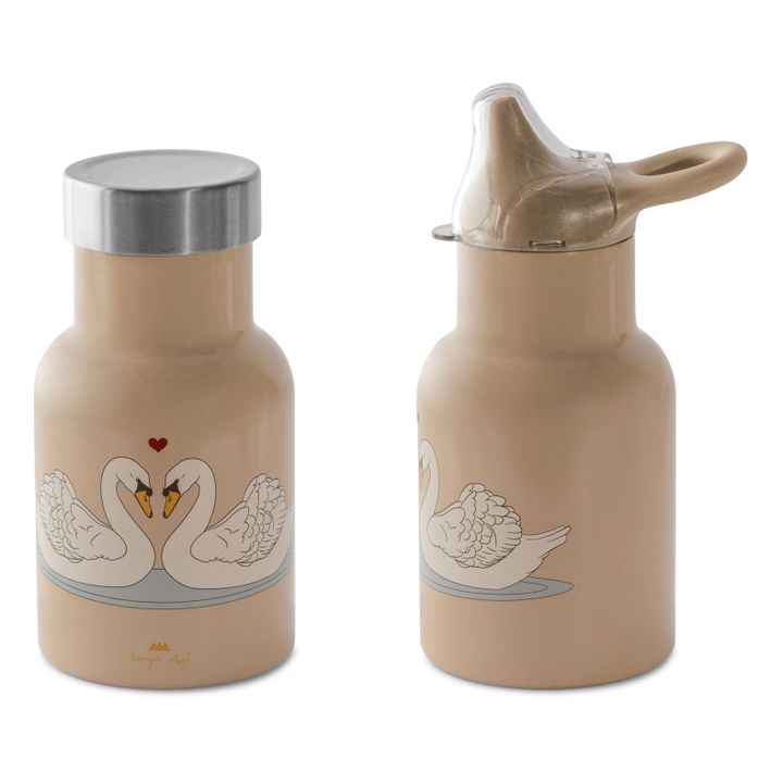 Kleine Trinkflasche aus Edelstahl Swan | Rosa- Produktbild Nr. 1