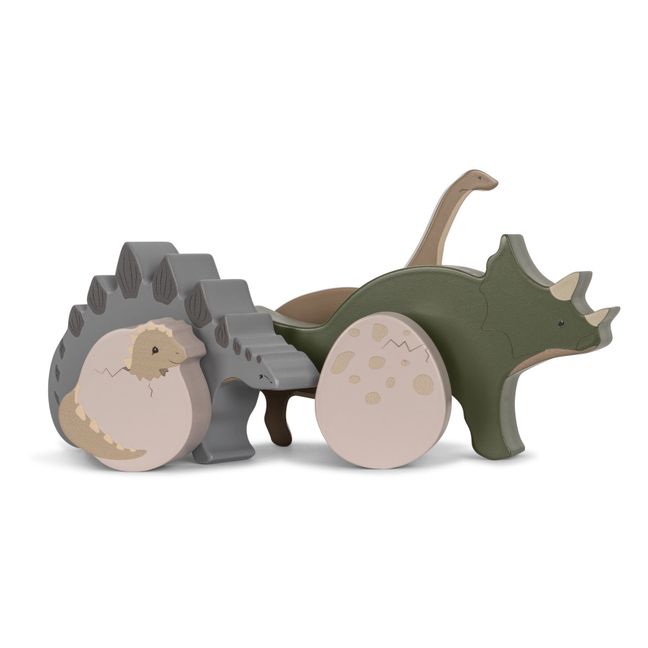 Dinosaures en bois FSC - Set de 8