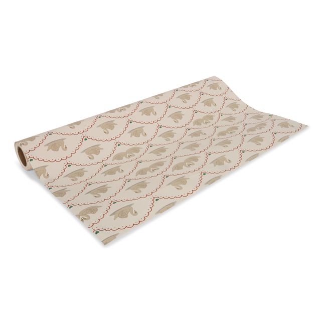 Papier cadeau Swan - 10 mtr | Ecru