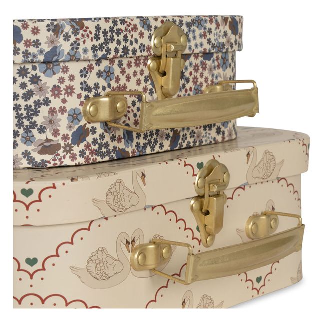 Petites valises en carton FSC Swan - Set de 2 | Blush
