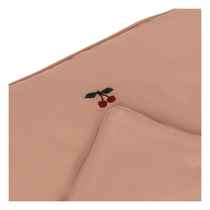 Doll bed linen set | Pink- Product image n°1