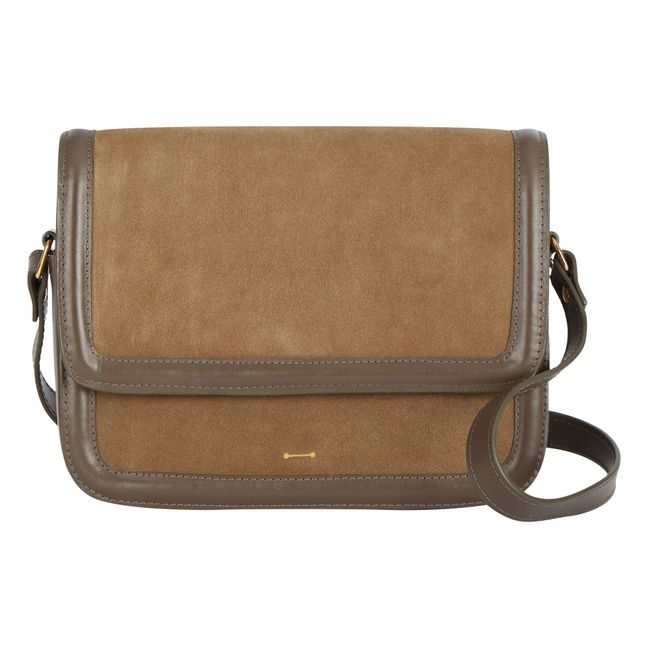 Sac Sophia Bi-Matière | Taupe
