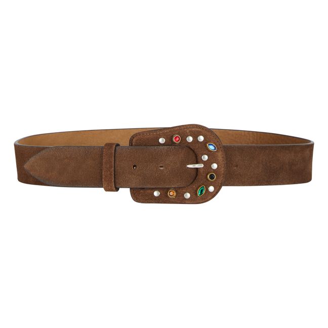 Belt N°10296 | Taupe brown