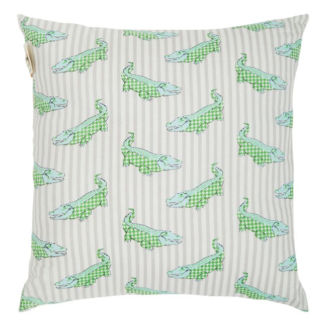 Crocodile cushion | Green