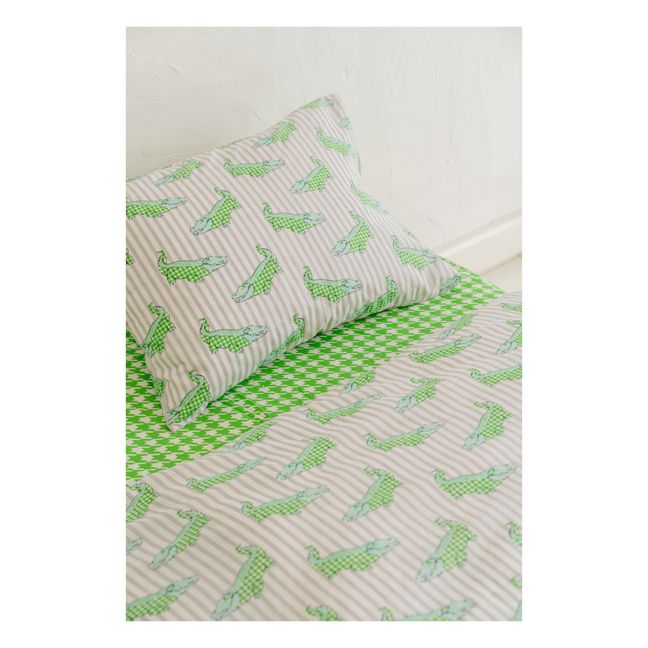 Crocodile pillow case | Green