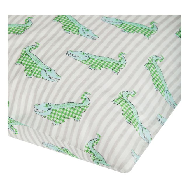 Funda de almohada de cocodrilo | Verde