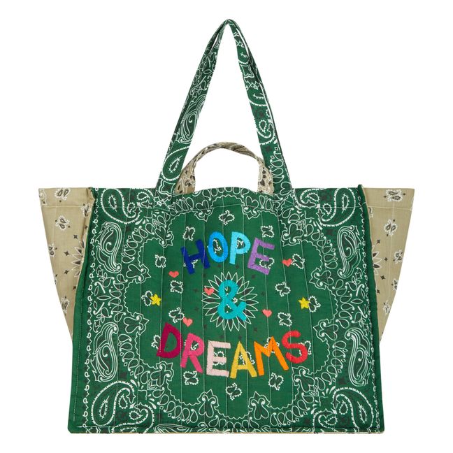 Maxi Shopper Wattiert Hope & Dream | Grün