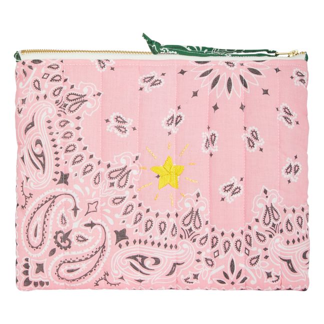 Quilted Star Clutch x Smallable | Rosa