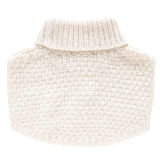 Zaina wool and cotton collar | Ecru