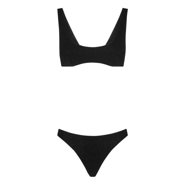 Maillot 2 Pièces Lumière Sporty | Noir