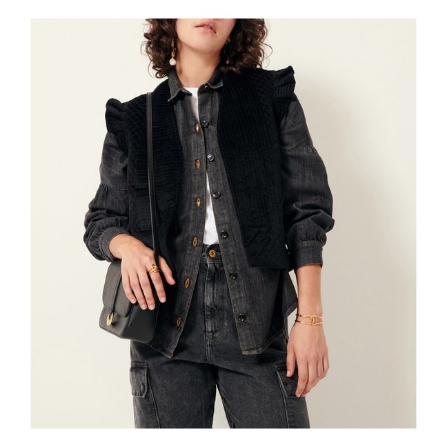Veste Sans Manches Halkali Fibres Recyclées | Noir