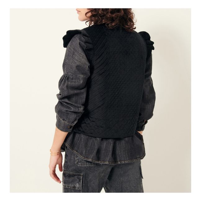 Halkali Sleeveless Jacket Recycled Fibres | Black