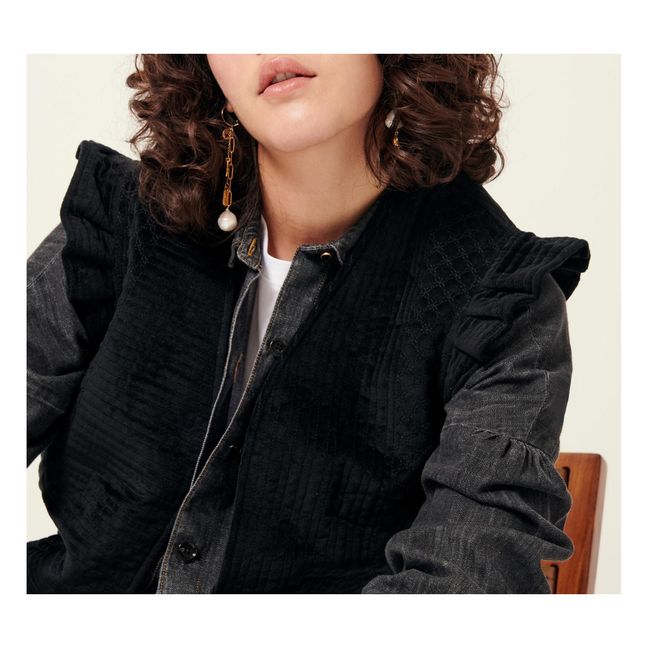 Halkali Sleeveless Jacket Recycled Fibres | Black