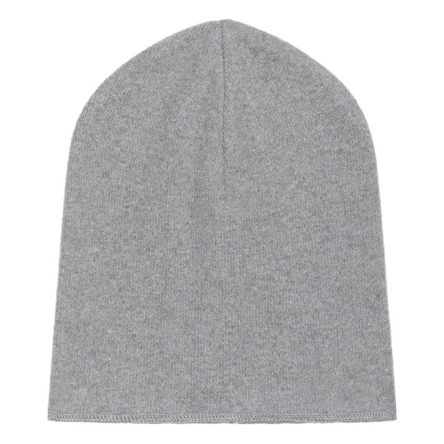Mütze aus Wolle | Grau Meliert