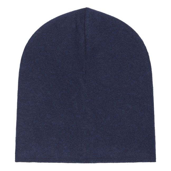 Knit Beanie | Navy blue