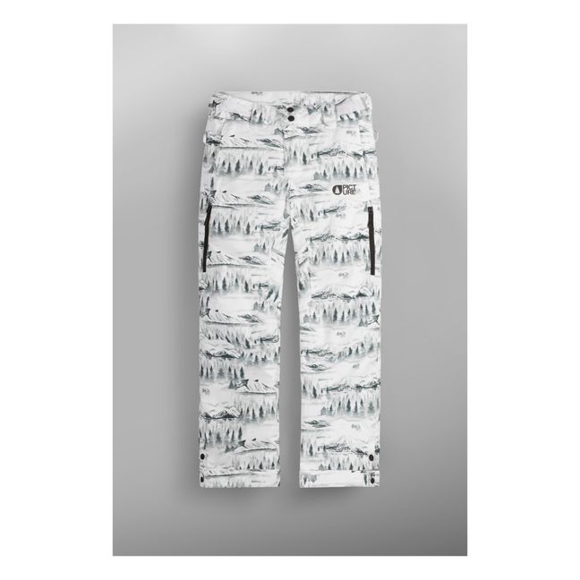 Pantaloni da sci riciclati dal tempo | Bianco
