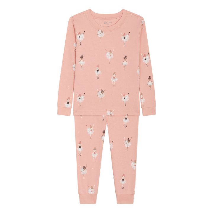 Ballerina organic cotton pyjamas | Pink- Product image n°0