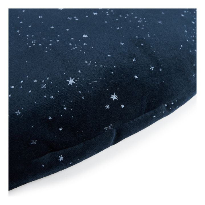 Fluffy velour play mat | Midnight blue- Product image n°1