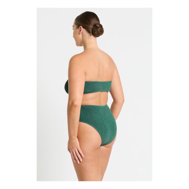 Bas de Maillot Palmer Métallisé | Vert Jade