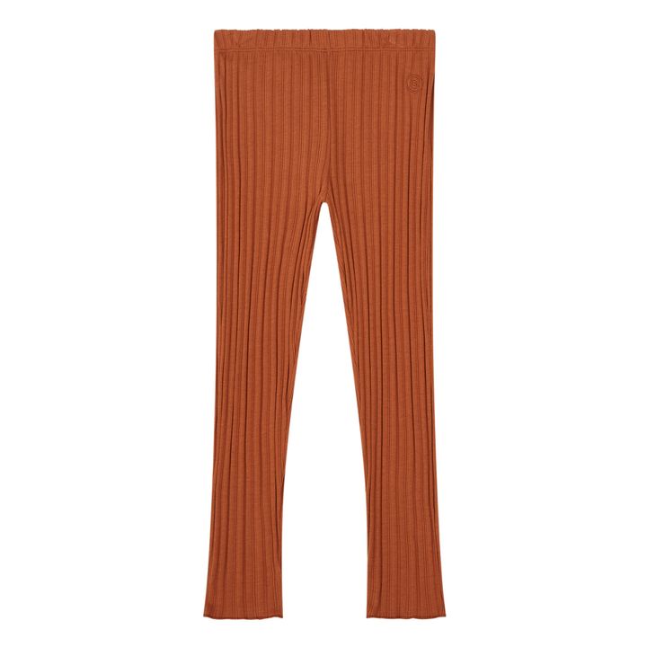 Leggings Hose aus Rib | Haselnussbraun- Produktbild Nr. 0