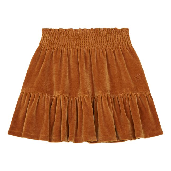 Short Velvet Elasticated Waist Skirt | Hazel
