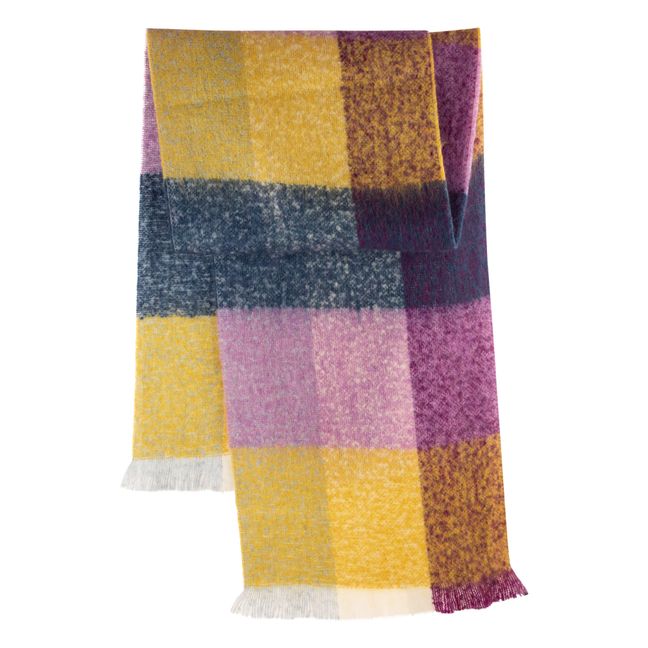 Clelio Wool and Mohair Scarf | Yellow